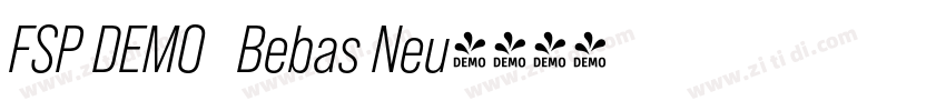 FSP DEMO   Bebas Neu字体转换